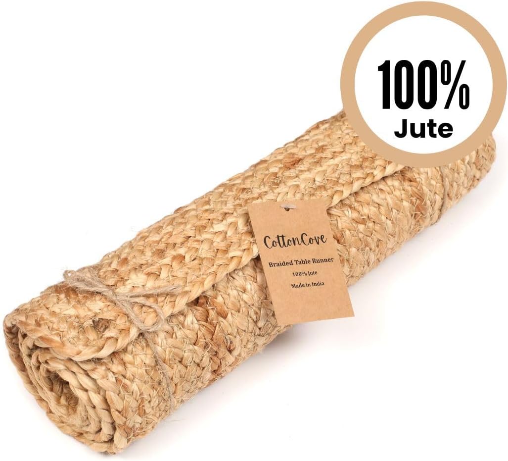 Natural Braided Jute Table Runner