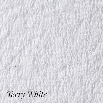 Boca Terry Terry Lounge Chair Cover w/Fitted Hood 390 GSM - White