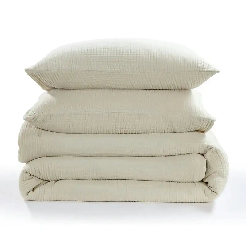 Cotton Voile Quilted Blanket - Sable