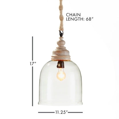 VINTNER'S CLOCHE PENDANT 17" - view 2