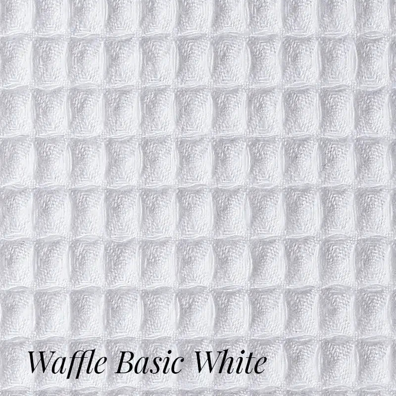Boca Terry 100% Cotton Basic Waffle Kimono Robe - White