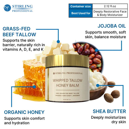 Stirling Professional Whipped Tallow Honey Balm 2oz