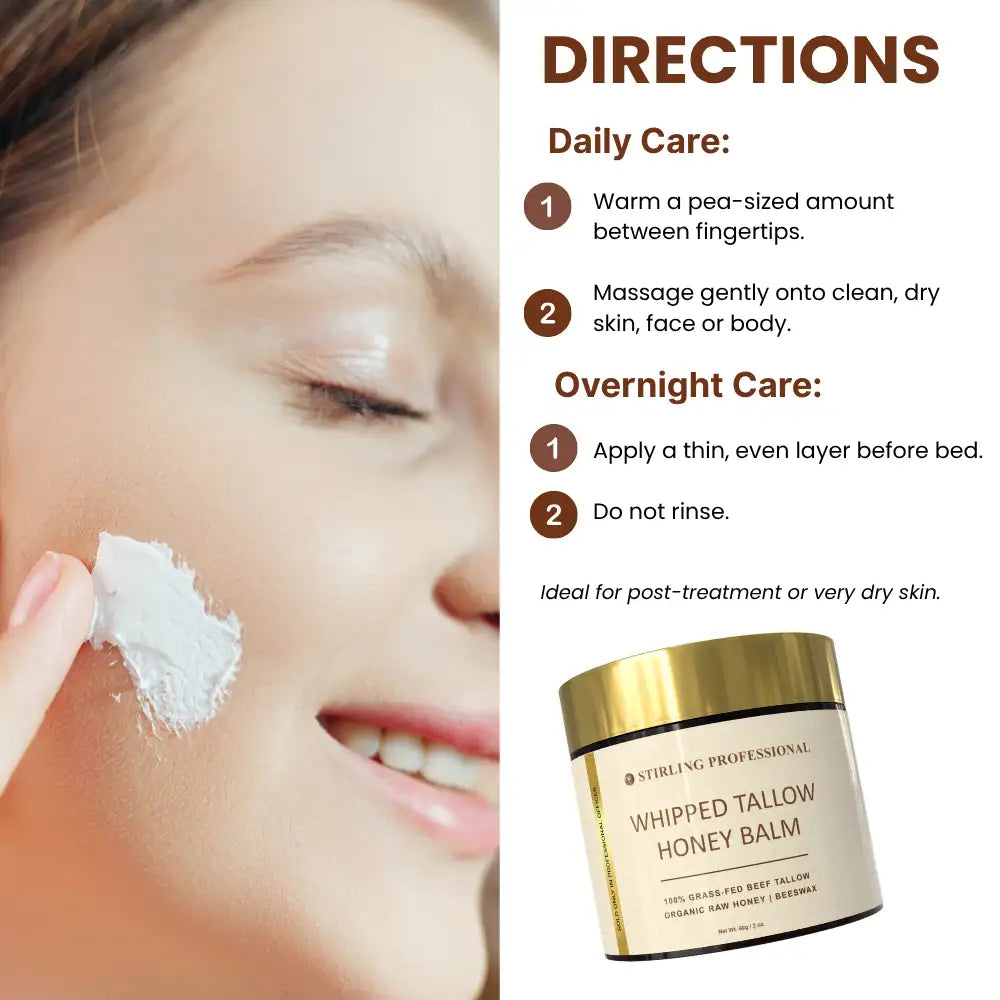 Stirling Professional Whipped Tallow Honey Balm 2oz