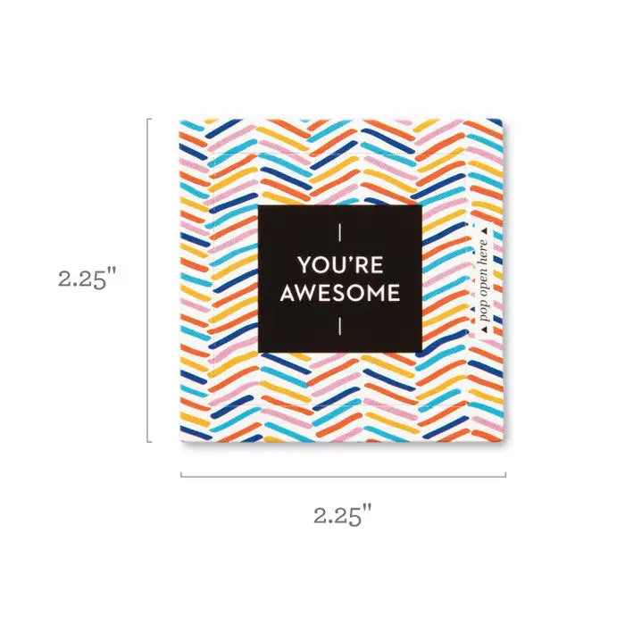 Thoughtfulls - YOU'RE AWESOME Pop-open Affirmation Cards - 30 Count