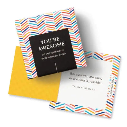 Thoughtfulls - YOU'RE AWESOME Pop-open Affirmation Cards - 30 Count