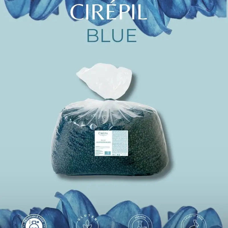 Cirepil Blue stripless hard wax beads 8.27 lb bulk bag