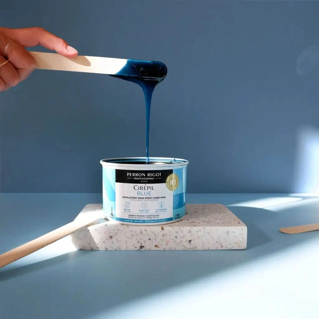 Cirepil Blue stripless hard wax 14.11 oz pre-melt tin