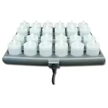 Amber Platinum+ LED Rechargeable Set 24 Candles / 2 Trays / 1 Power Supply