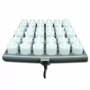Amber Platinum+ LED Rechargeable Set 36 Candles / 3 Trays / 1 Power Supply