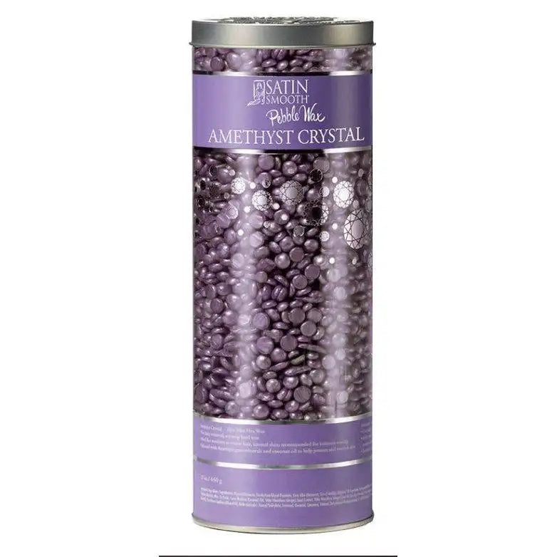 Satin Smooth Amethyst Crystal Pebble Wax - 23oz