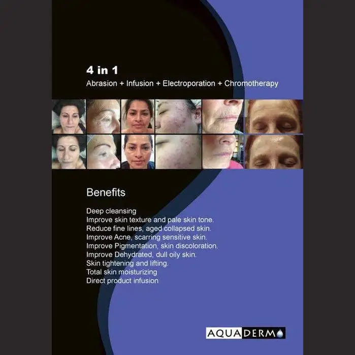 AQUADERM AD-300 Aqua Fusion Microdermabrasion Skincare System for Professional Use