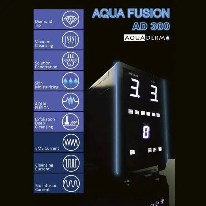 AQUADERM AD-300 Aqua Fusion Microdermabrasion Skincare System for Professional Use