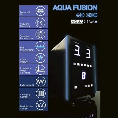 AQUADERM AD-300 Aqua Fusion Microdermabrasion Skincare System for Professional Use