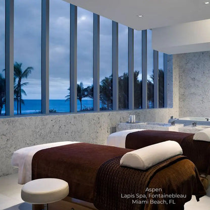 LEC Aspen table in spa setting