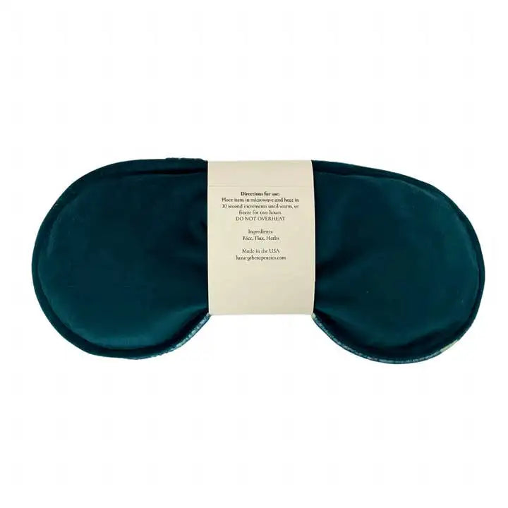 Luxury Therapeutics Soothing Eye Pillow W/Removable Cover- Pickleball Navy/Teal