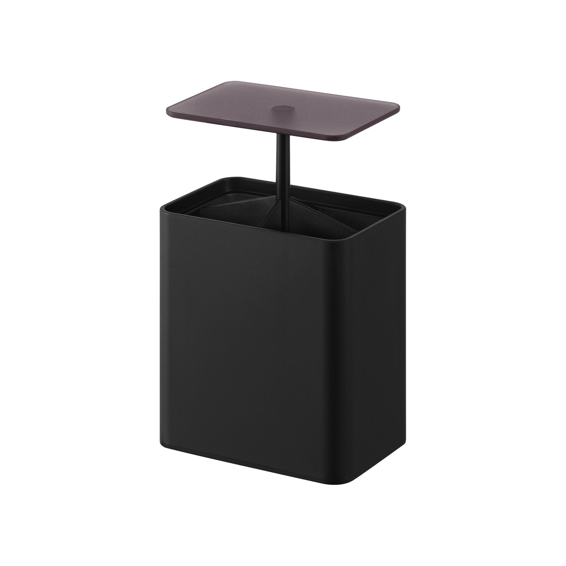 Black Cotton Swab Push-Top Case on a white background