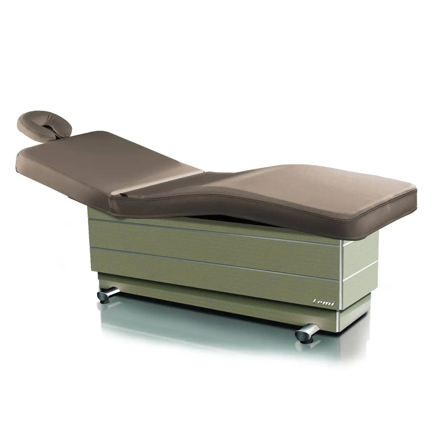 LEMI Bellagio Classic 3 Motor Electrically Adjustable Height, Back and Leg Multifunctional Spa Table Foot Pedal Control and 4.72" Thick Mattress