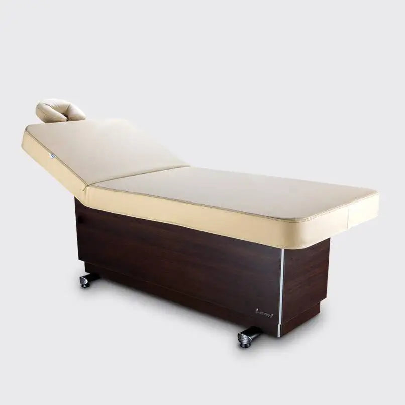 LEMI Bellagio Essential 1 Motor Electrically Adjustable Height, Manual Back Multifunctional Spa Table With Foot Pedal Contol and 4.72" Thick Mattres - Includes Foot Pedal Control