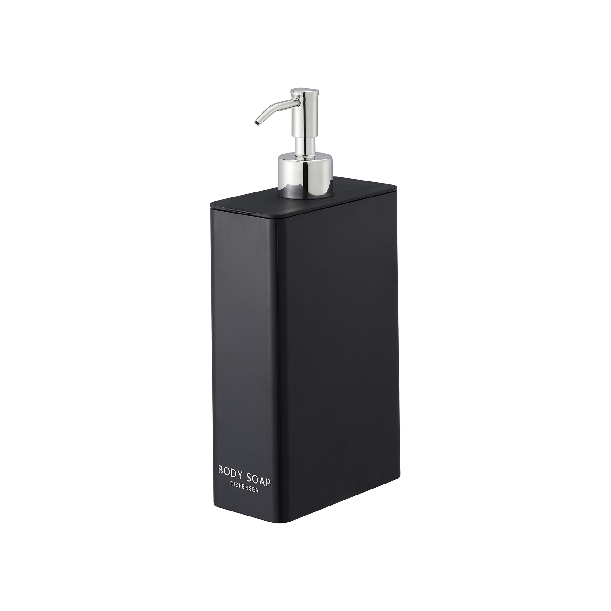 Rectangle Shower Dispenser - Three Styles on a blank background.