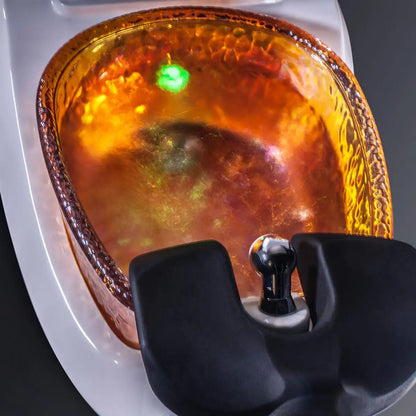 Continuum Bravo Pedicure Spa gold glass bowl detail