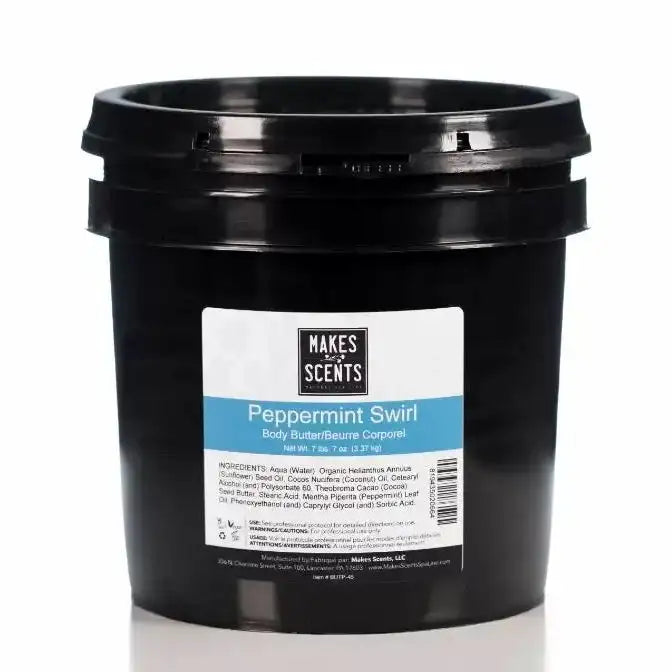 Makes Scents Peppermint Swirl Body Butter - 1 gallon