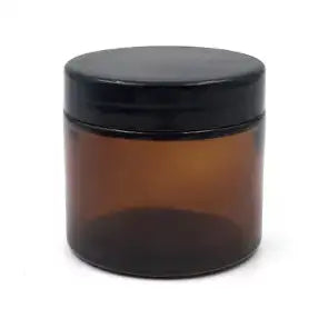 1 OZ Amber PET Plastic Straight Sided Jars