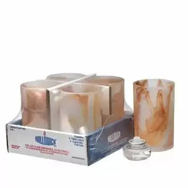 Caramel Wysp Cylinder Glass Lamp/HD12 Shelf Pack - 4-Pack