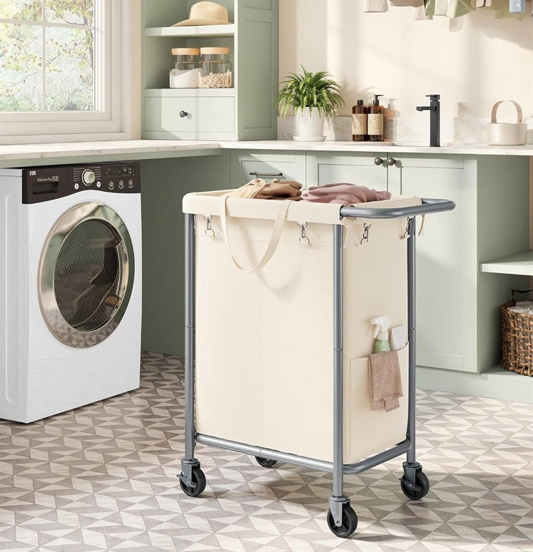 2 Compartment Laundry Cart