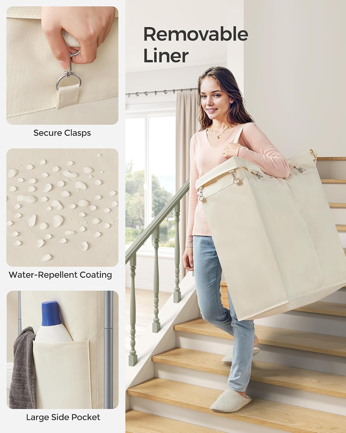 2 Compartment Laundry Cart