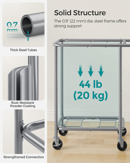 2 Compartment Laundry Cart