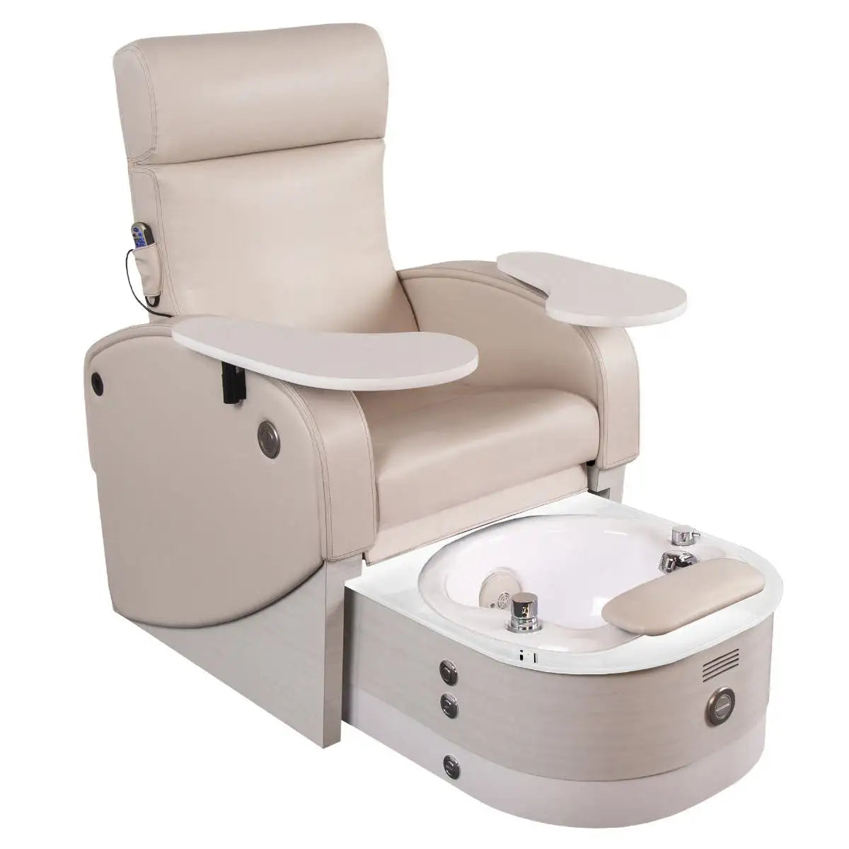 LEC Club LE pedicure chair with extended trays