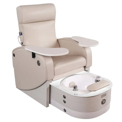 LEC Club LE pedicure chair with extended trays