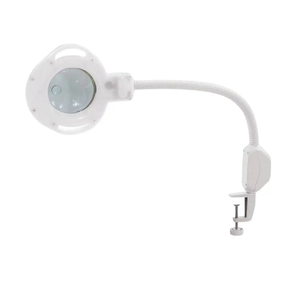 Professional 5X Magnifying Lamp with Flexible Arm and Clamp