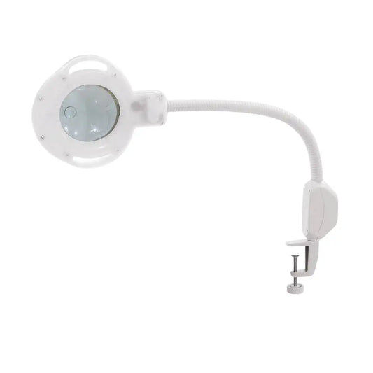 Professional 5X Magnifying Lamp with Flexible Arm and Clamp