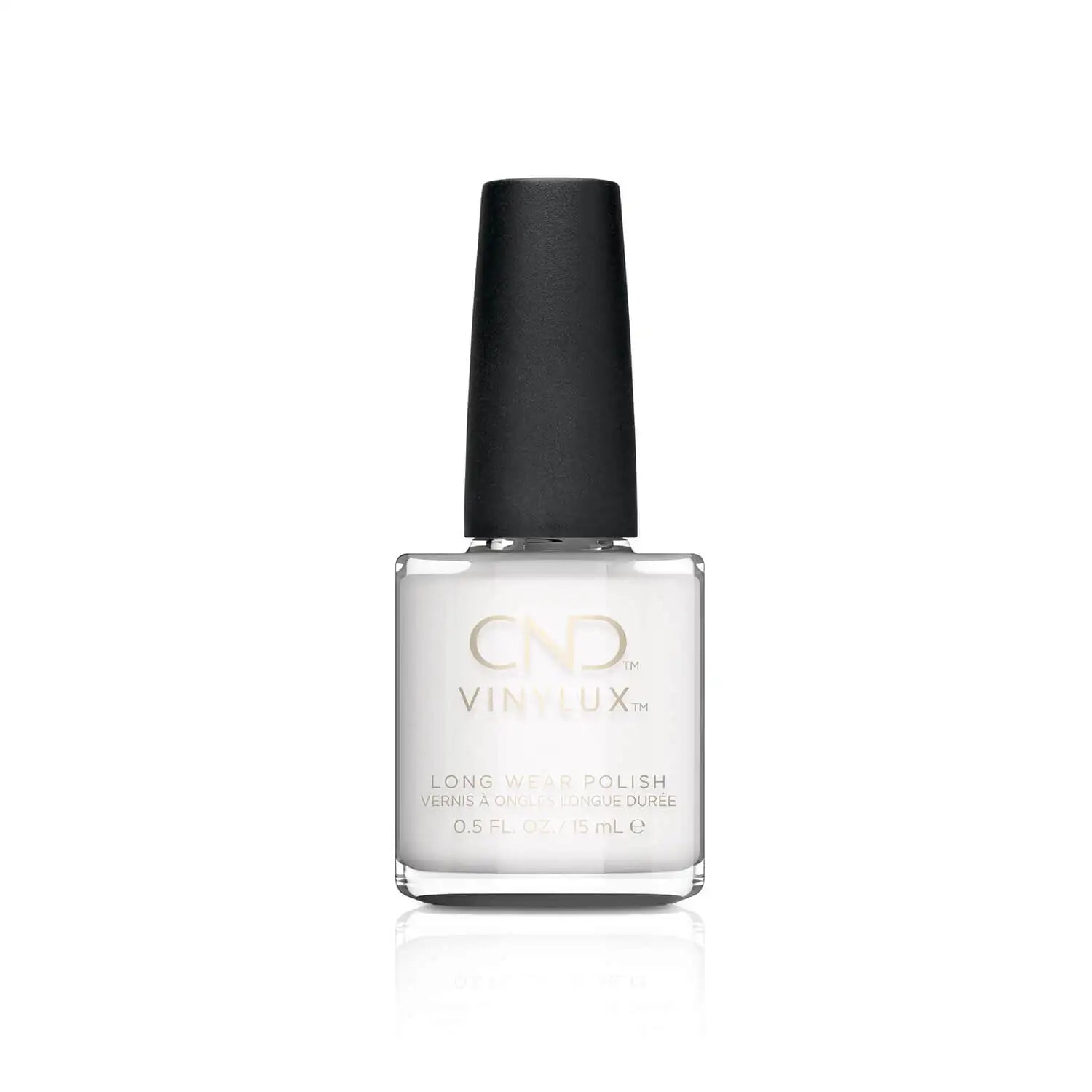 CND VINYLUX Cream Puff #108 0.5 fl oz long wear polish bottle