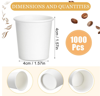 Disposable Paper Portion Cup 1 oz - 1000 count