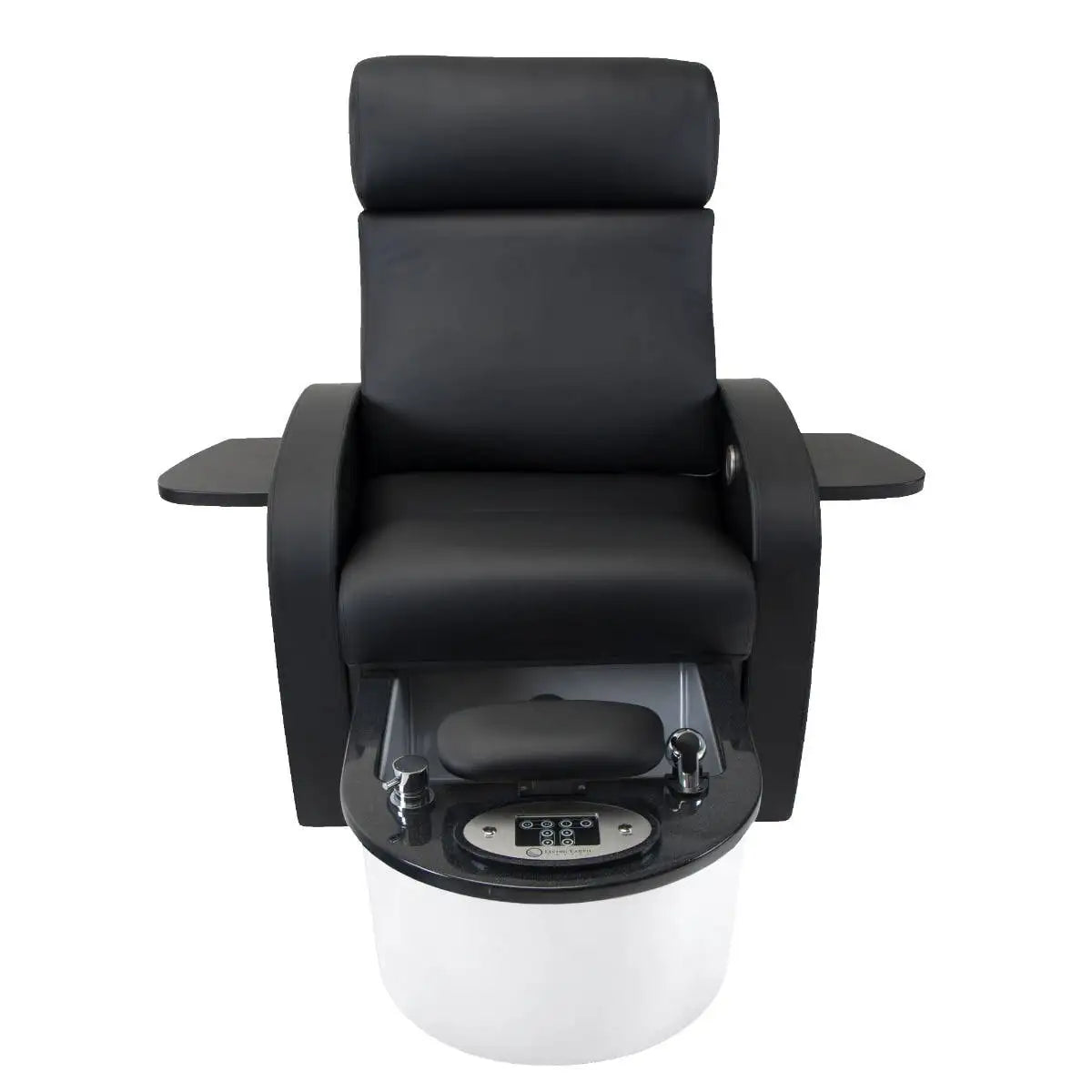 LEC Contour LX pedicure chair front, black