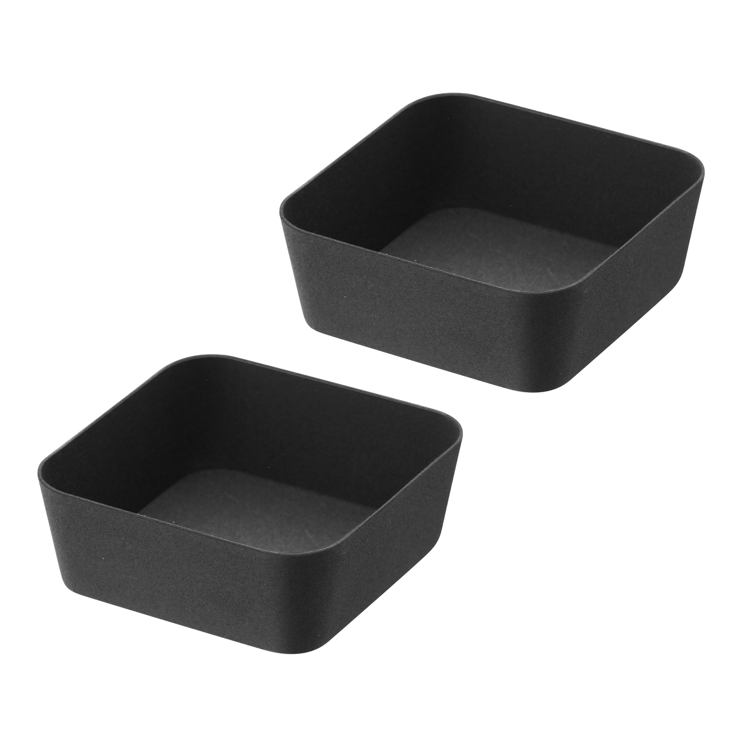 Amenity Tray - Steel - Small (Set of 2) on a blank background.