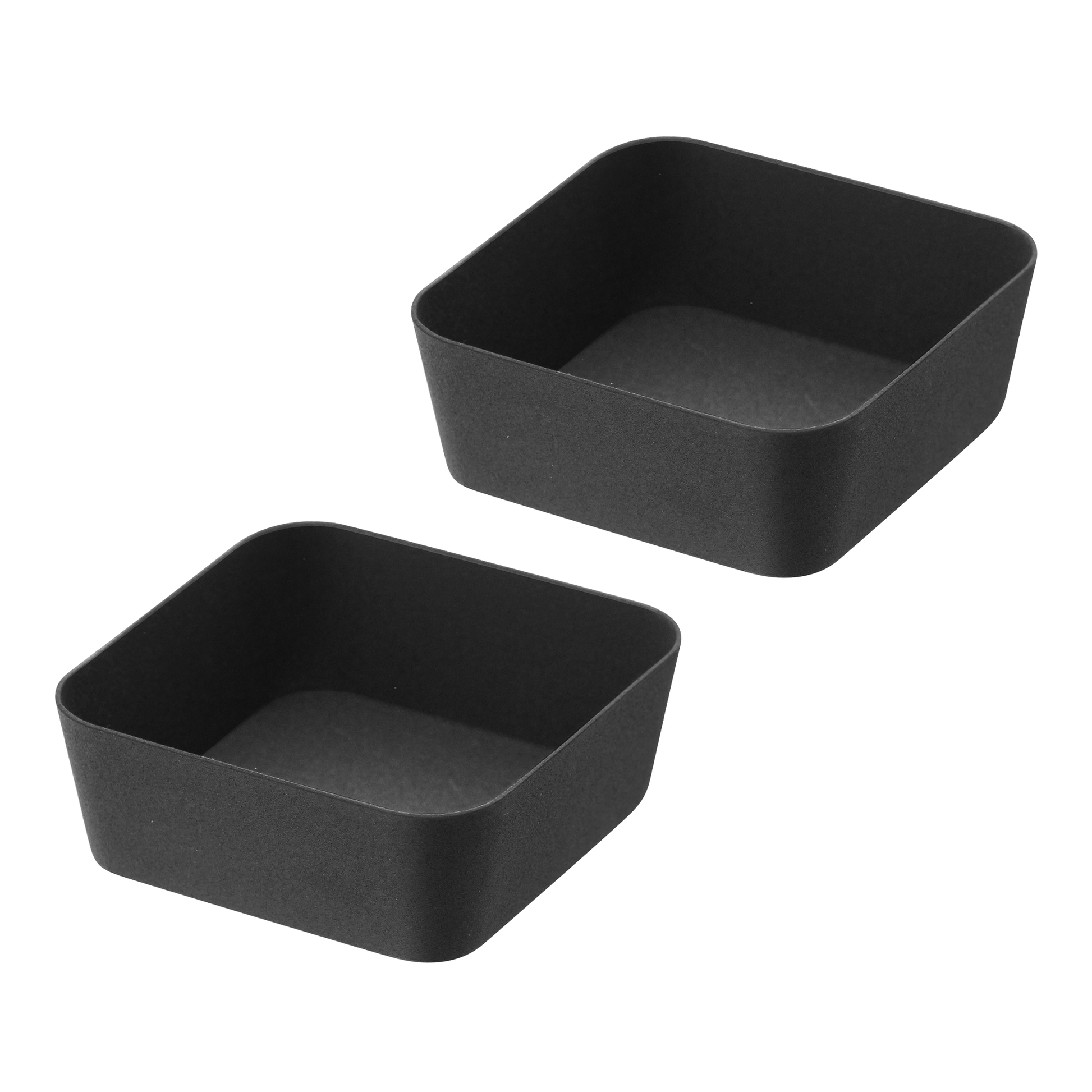 Amenity Tray - Steel - Small (Set of 2) on a blank background.