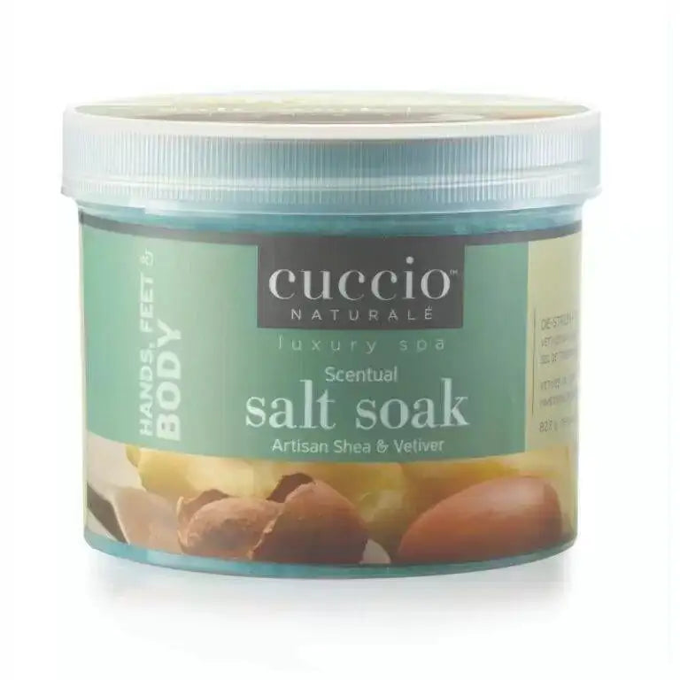 Cuccio Naturale Scentual Salt Soak Artisan Shea & Vetiver 29oz