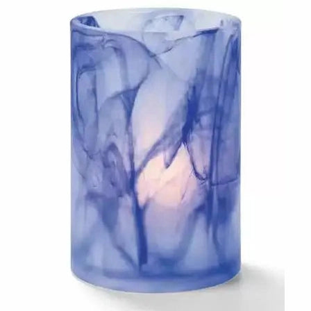 Dark Blue Wysp Cylinder Glass Lamp