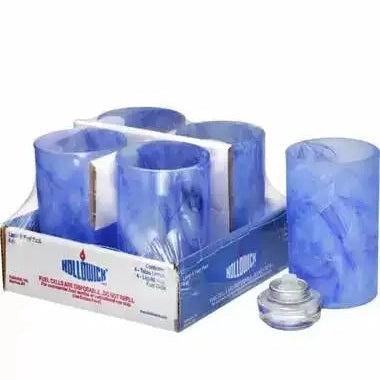 Dark Blue Wysp Cylinder Glass Lamp/HD12 Shelf Pack - 4-Pack