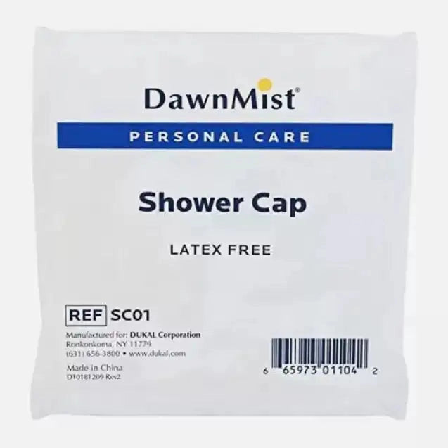 DawnMist Shower Caps - Clear Shower Cap- 200 ct
