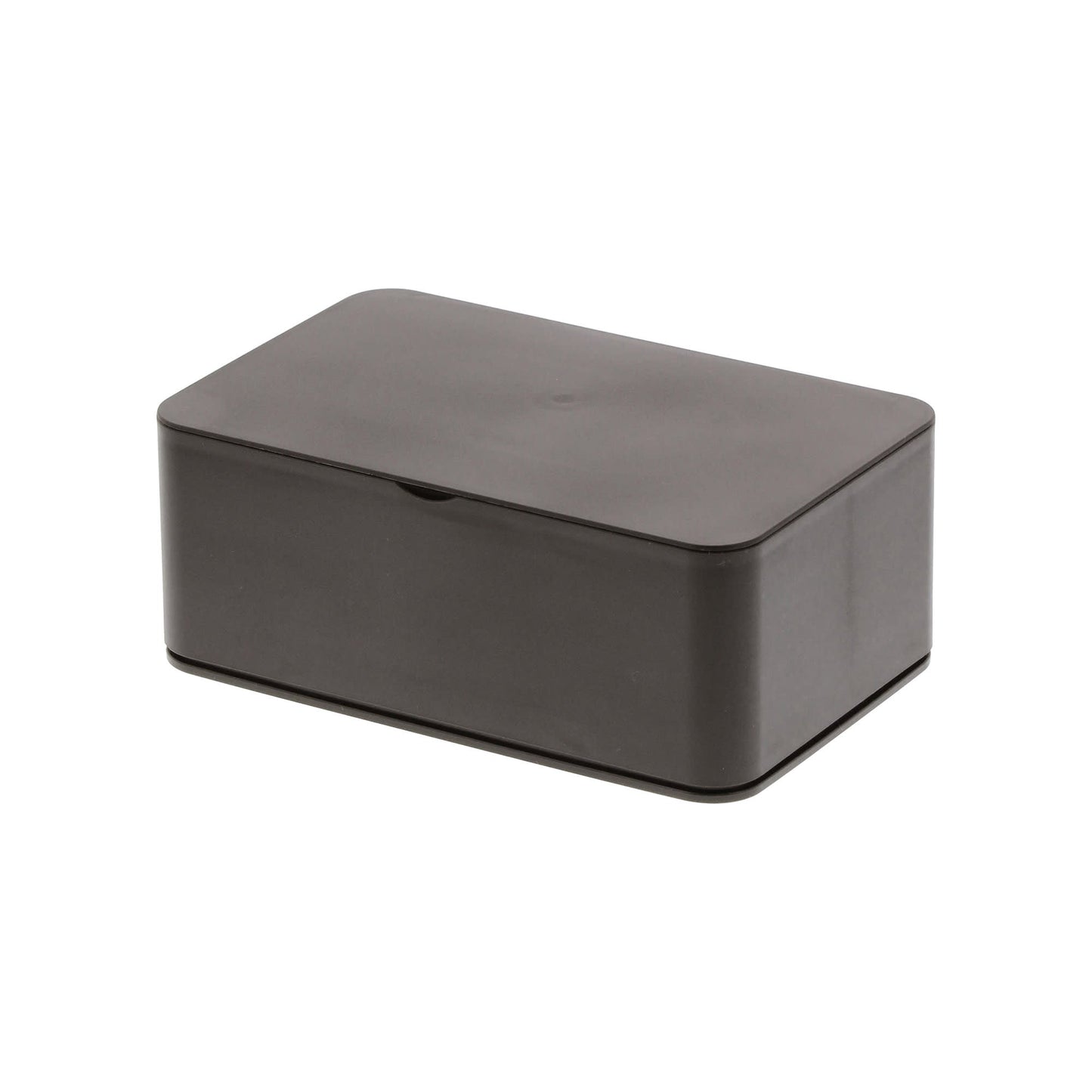 Rectangular black box on a white background