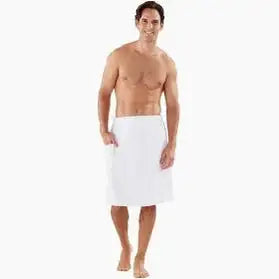 Boca Terry Spa Wrap Men’s Waffle - White