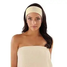 Boca Terry Microfiber Headband - Ecru