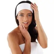 Boca Terry Microfiber Headband - White