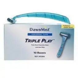 Three Prong Razor Triple Blade Razor/Individually Wrapped/144 – The Spa Mart