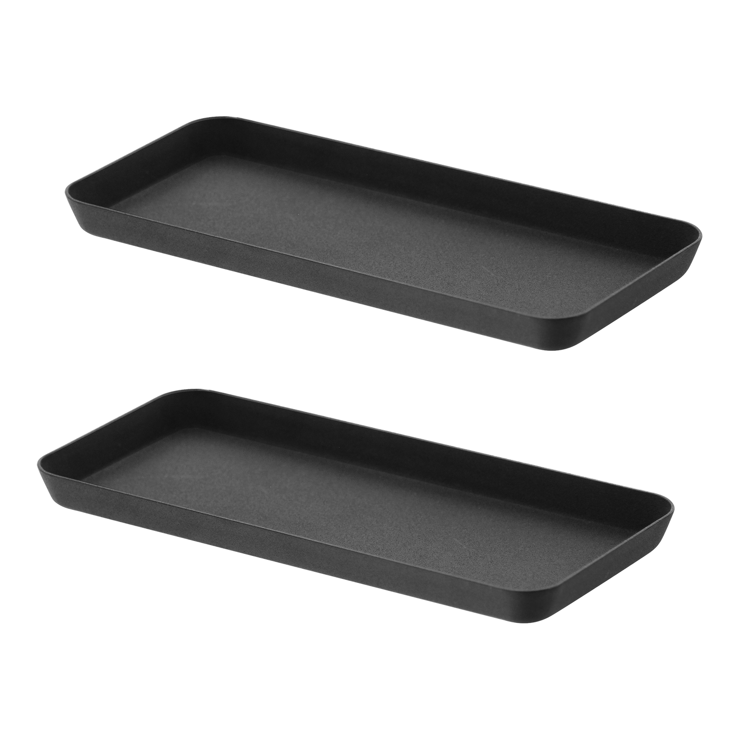 Amenity Tray - Steel - Flat (Set of 2) on a blank background.