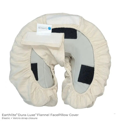 Living Earth Crafts Essentials Flannel FacePillow Cover (2pk Natural or White)